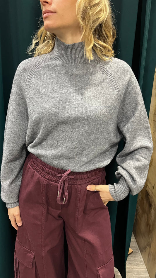 Maglione in Viscosa Kontatto Grigio