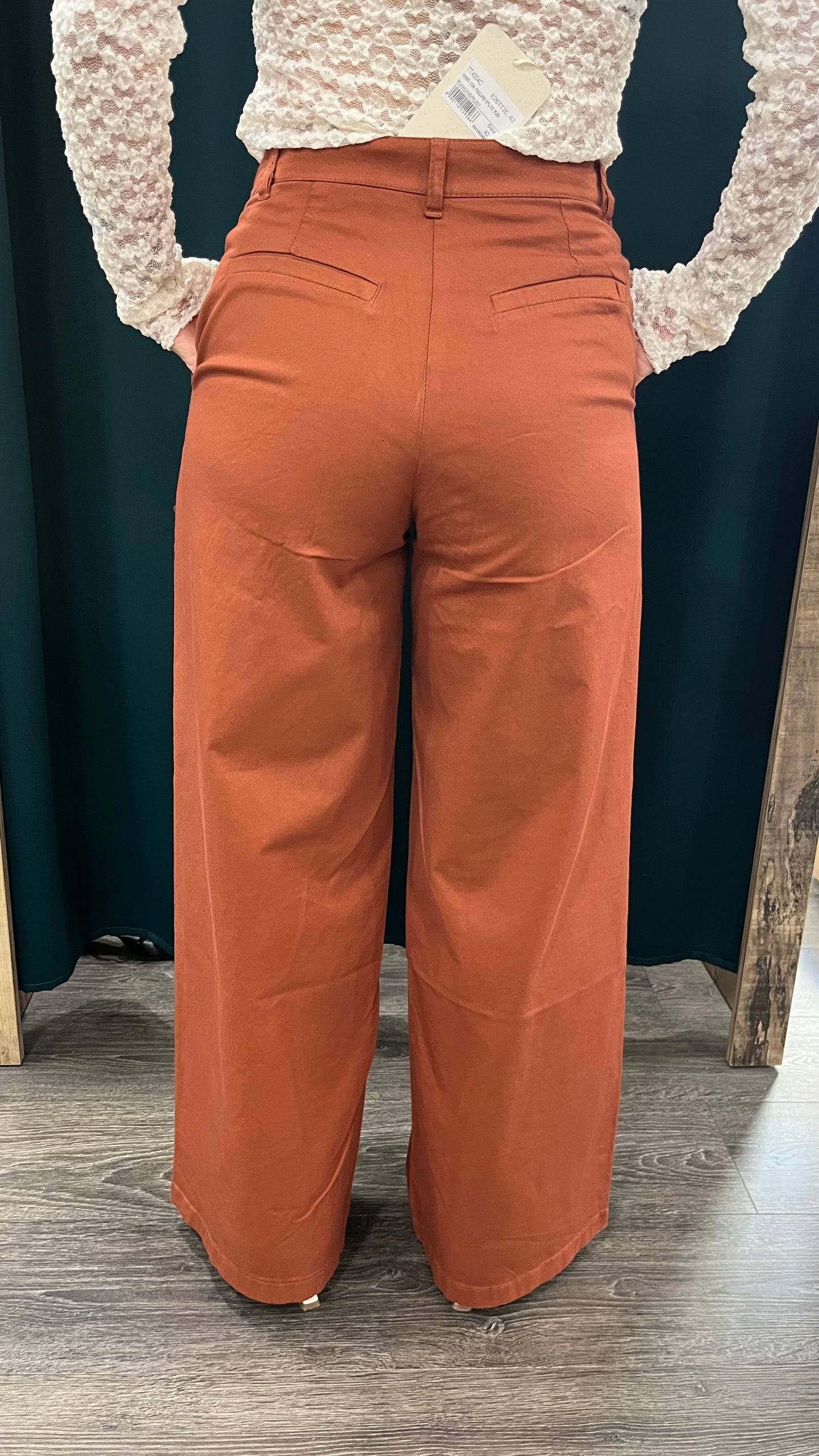 Pantalone Kontatto Ruggine con Foulard