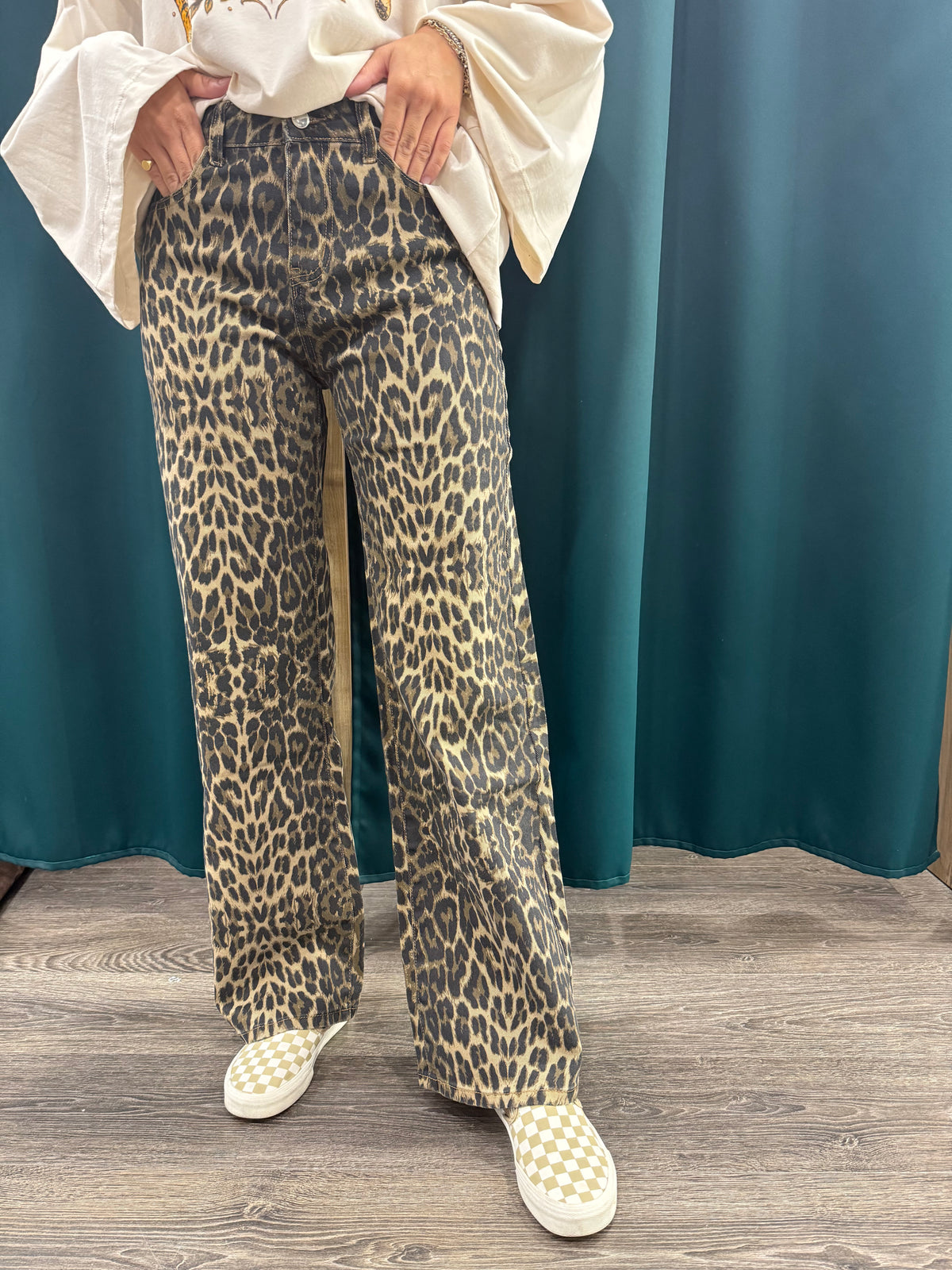 Jeans Leopardati elasticizzati
