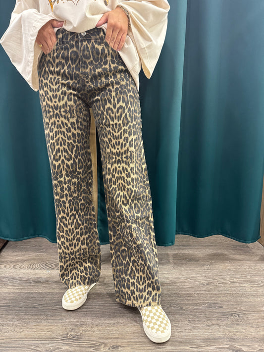 Jeans Leopardati elasticizzati
