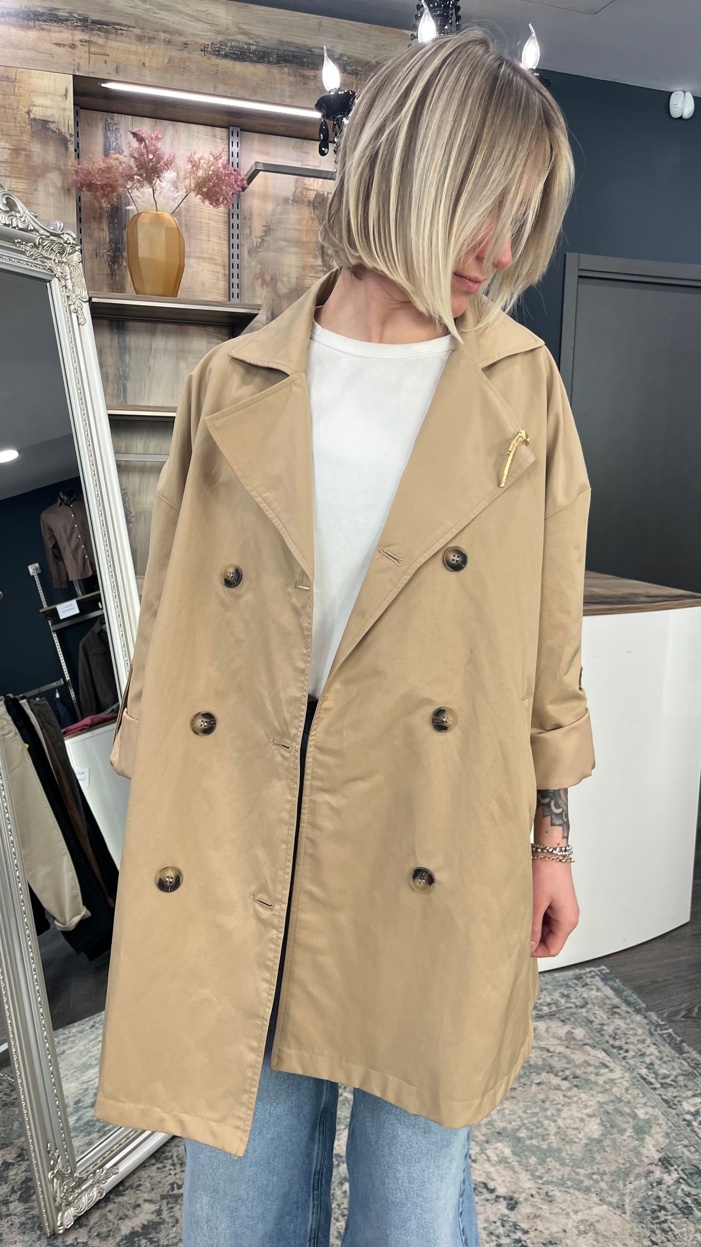 Trench oversize medio