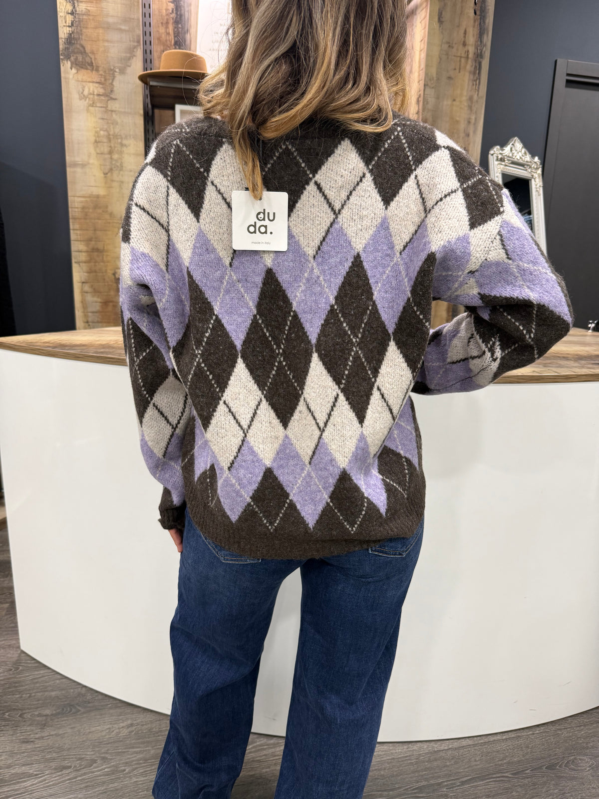 Cardigan Rombi Duda