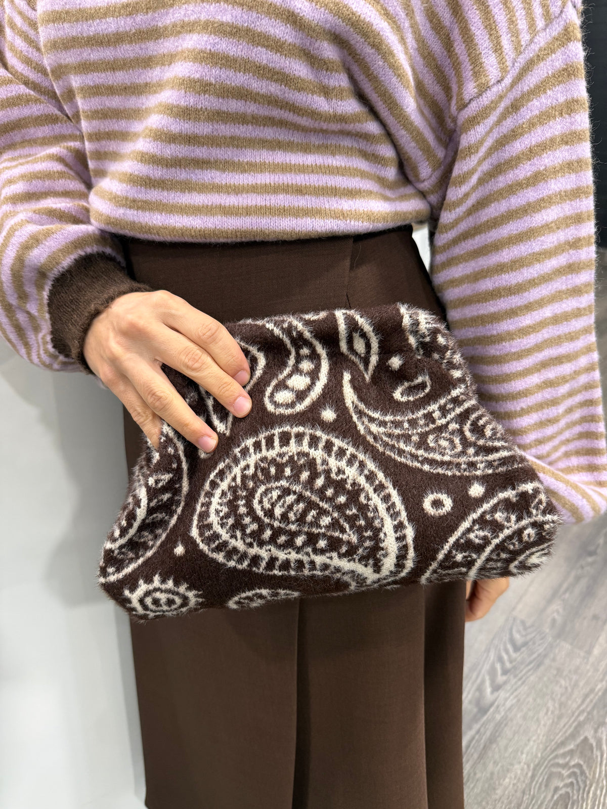 Borsa Pochette Fluffy