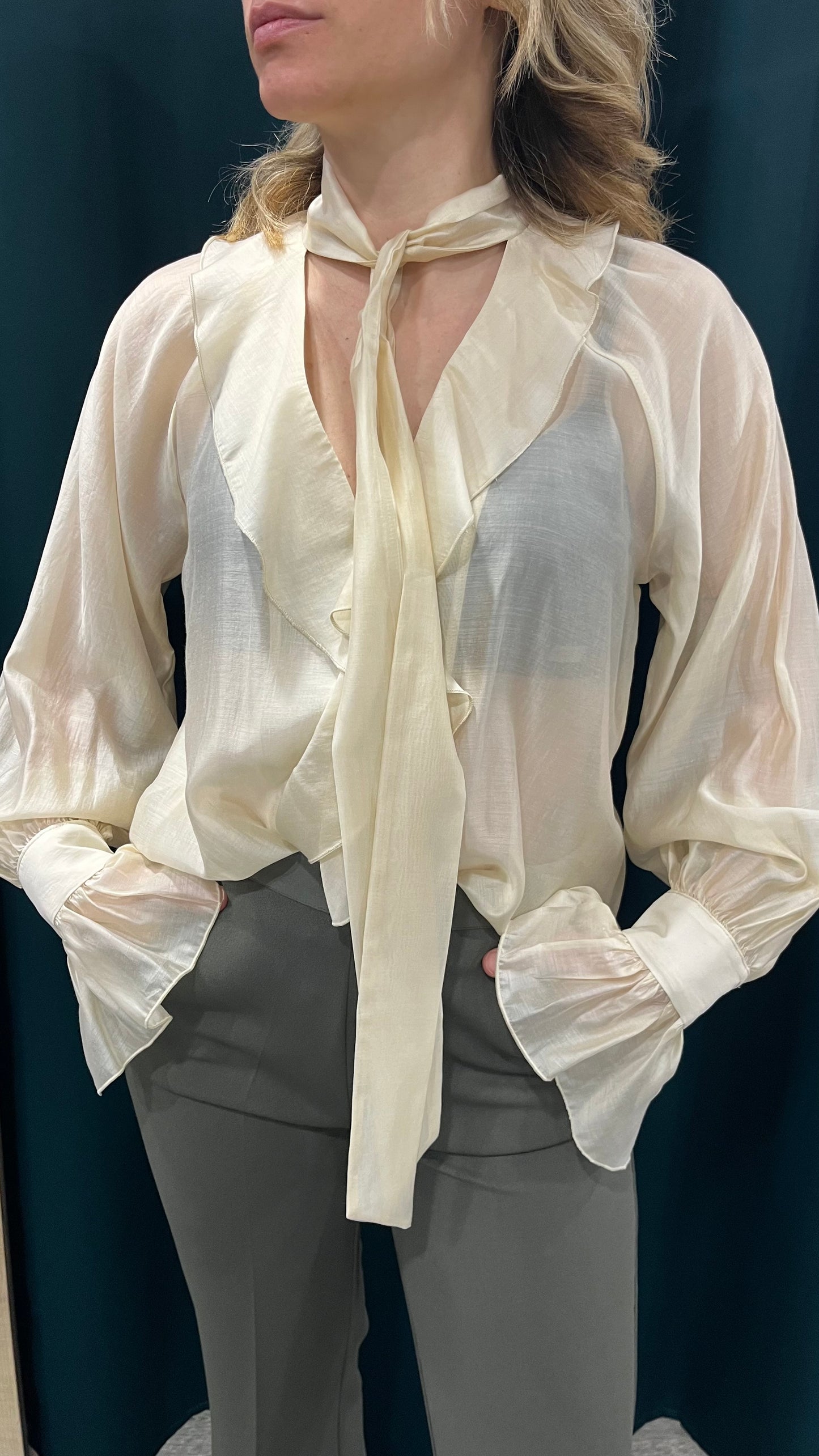Camicia Rouches Varianti Colore