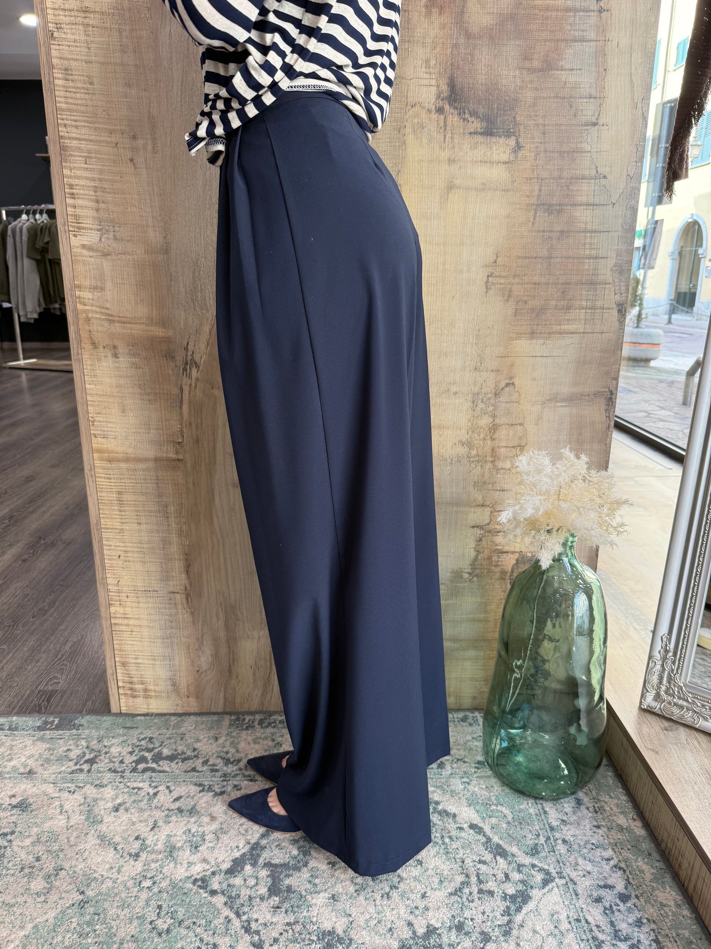 Pantaloni Blu pences