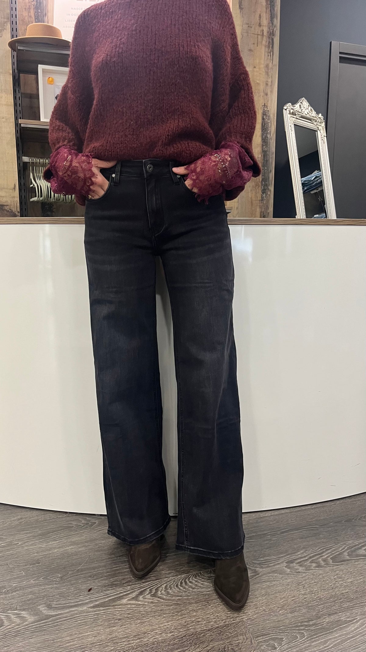 Jeans Grigio Scuro