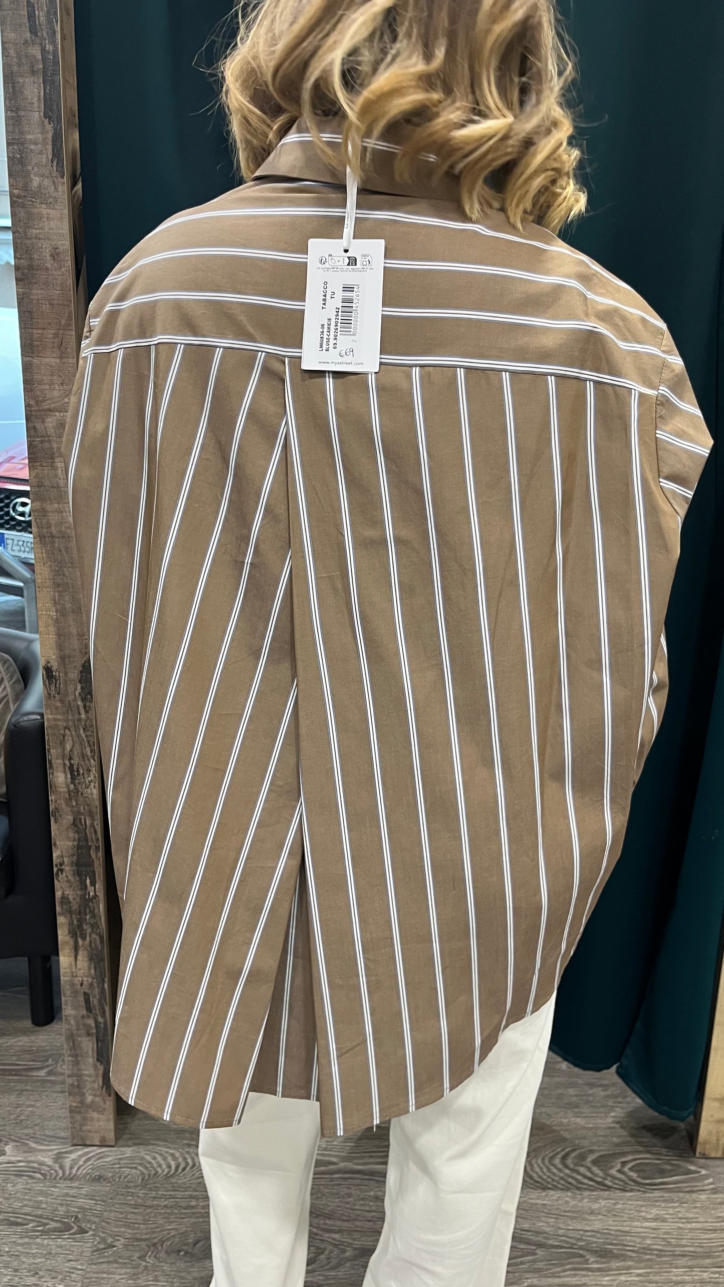 Camicia Oversize Righe