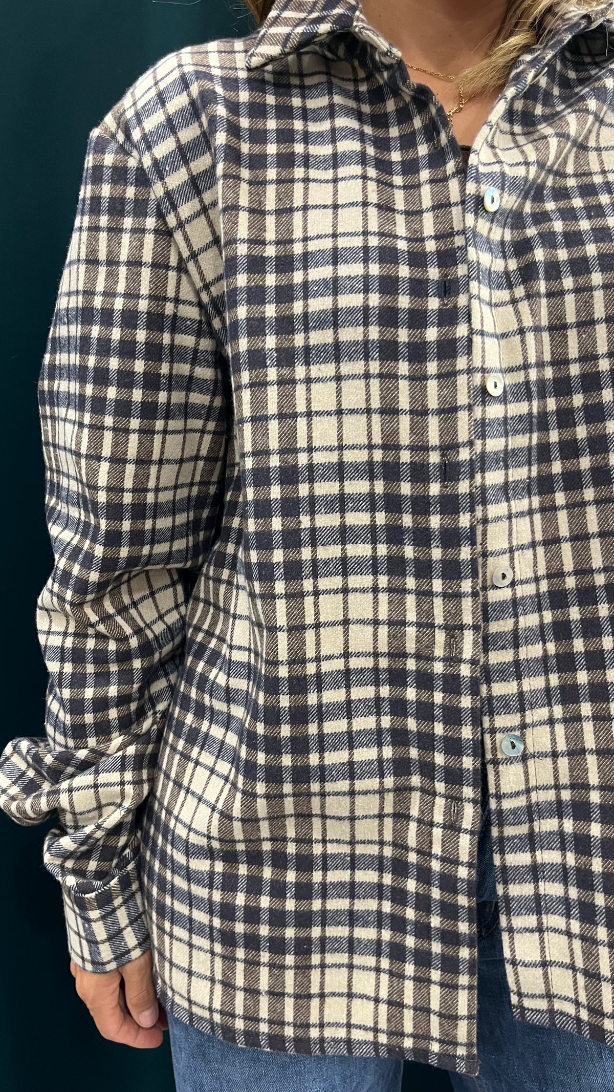 Camicia Quadri Blu Moro