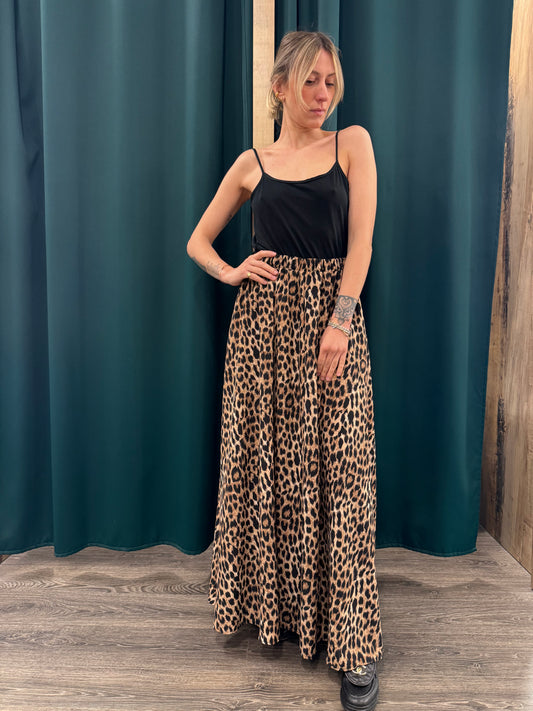 Gonna Lila Animalier