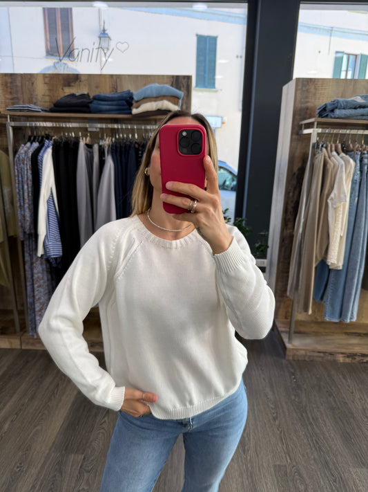 Maglione in Cotone in Varianti Colore