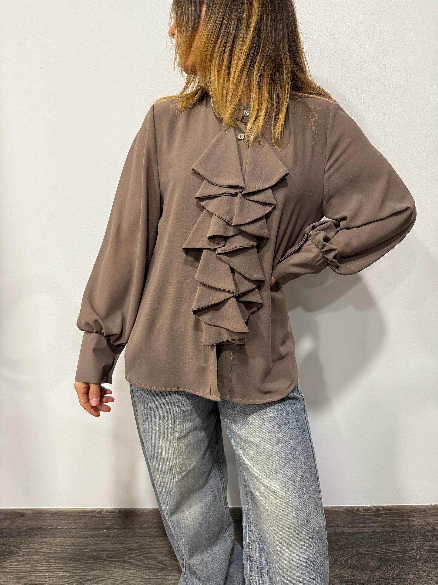 Camicia Rouches Mocha Musse