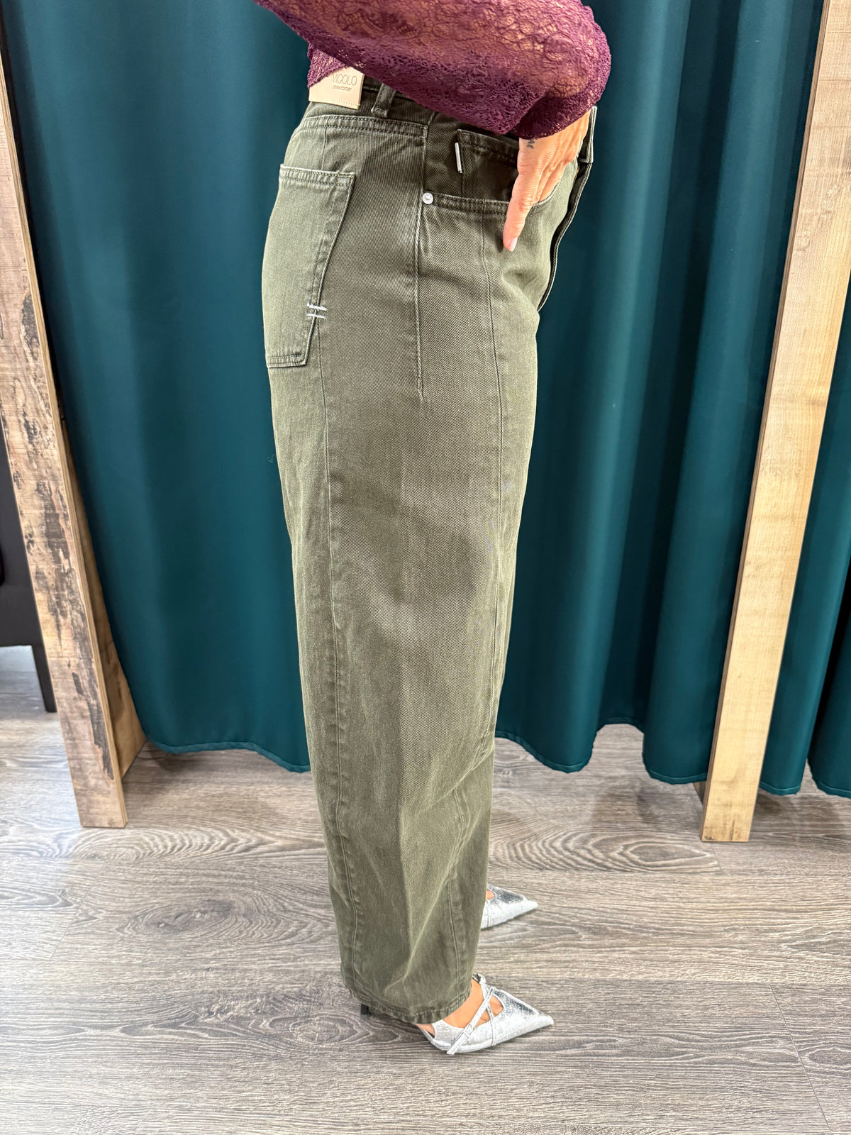Jeans Pantalone Vicolo “Chiara” Verde
