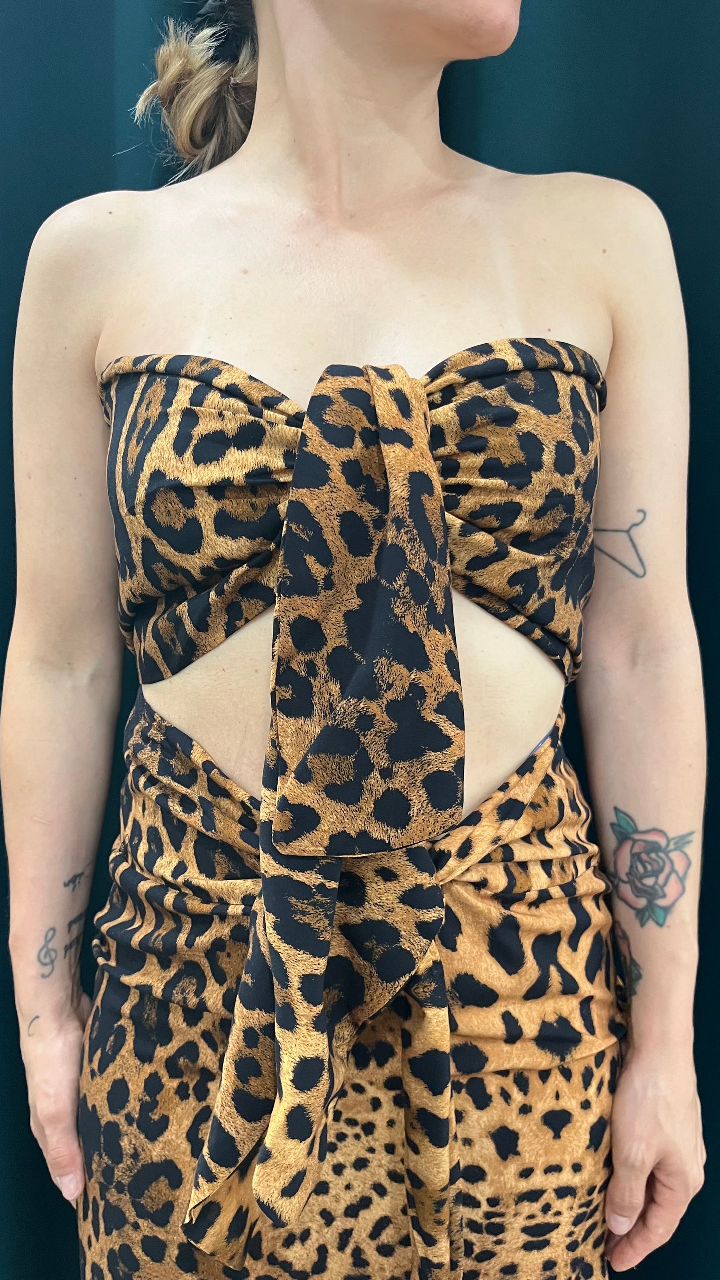 Set Vicolo Top+Gonna Animalier