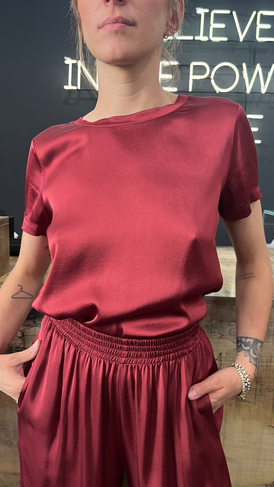 T-shirt Viscosa Vicolo Bordeaux