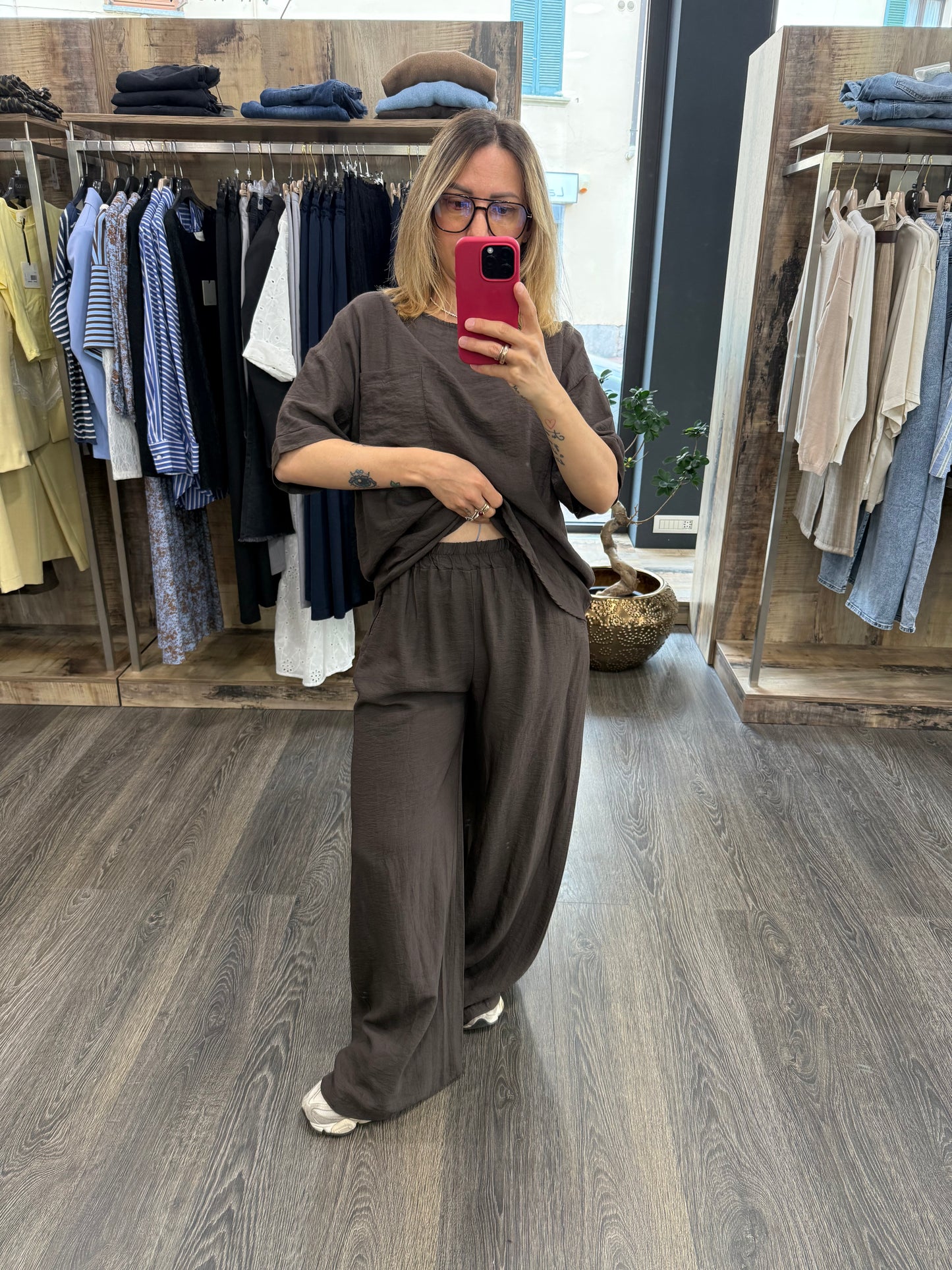 Pantaloni morbidi Cioccolato