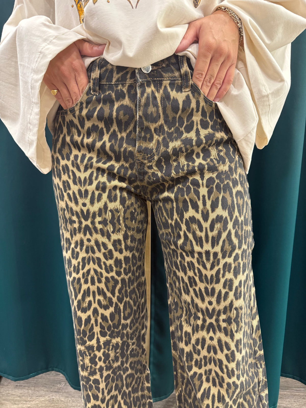 Jeans Leopardati elasticizzati