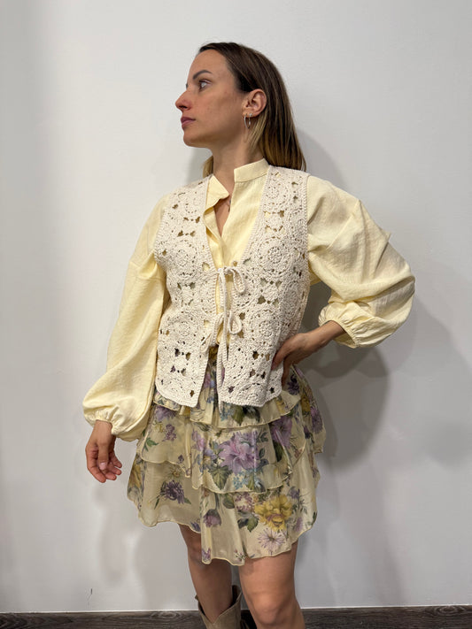 Gilet Crochet in Cotone