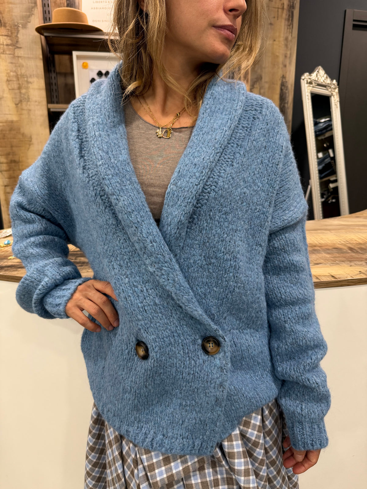 Cardigan Azzurro Vicolo