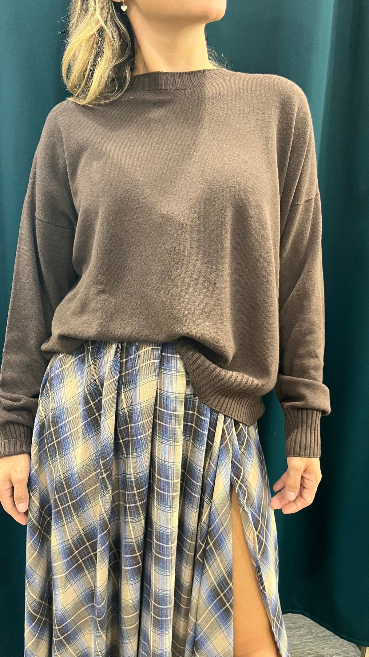 Maglione Girocollo Over Kontatto