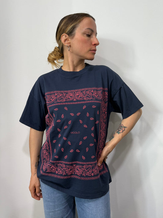 T-shirt Vicolo Stampa Bandana Oversize
