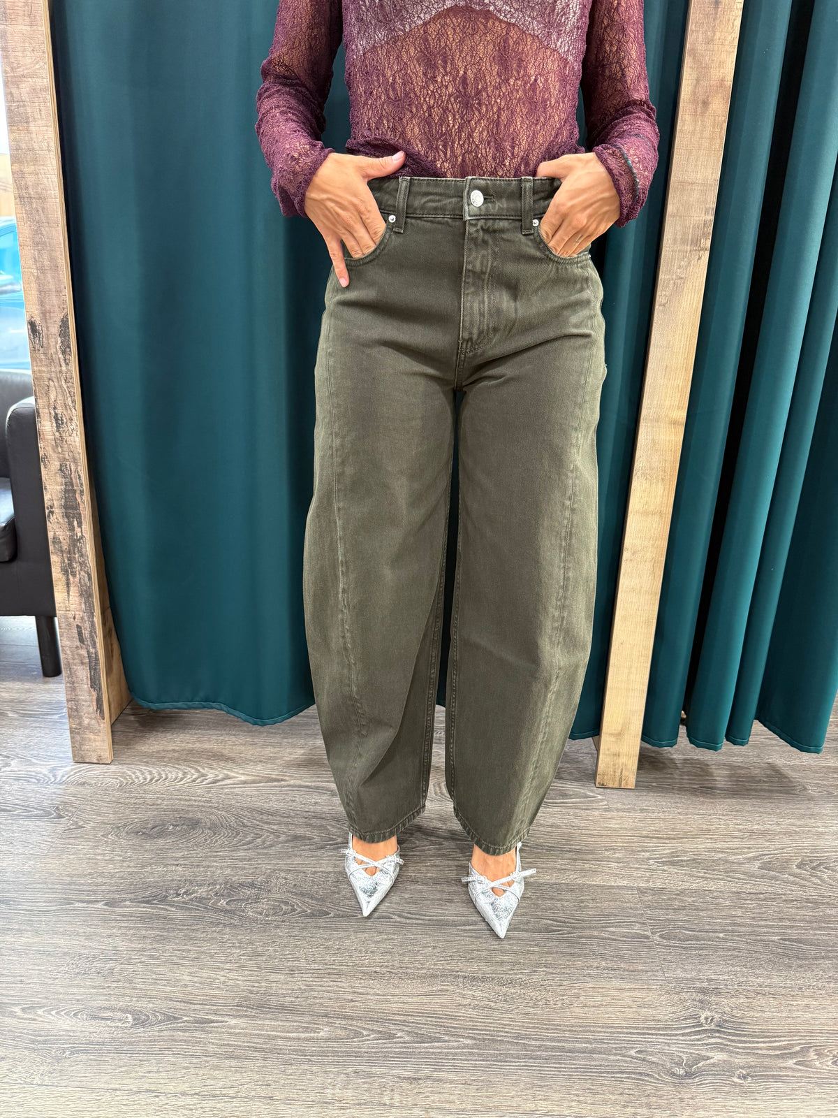 Jeans Pantalone Vicolo “Chiara” Verde