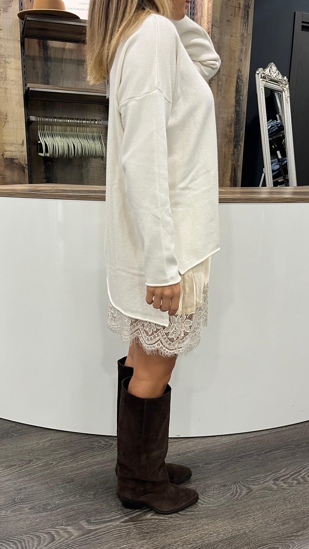Abito Maglia + Pizzo