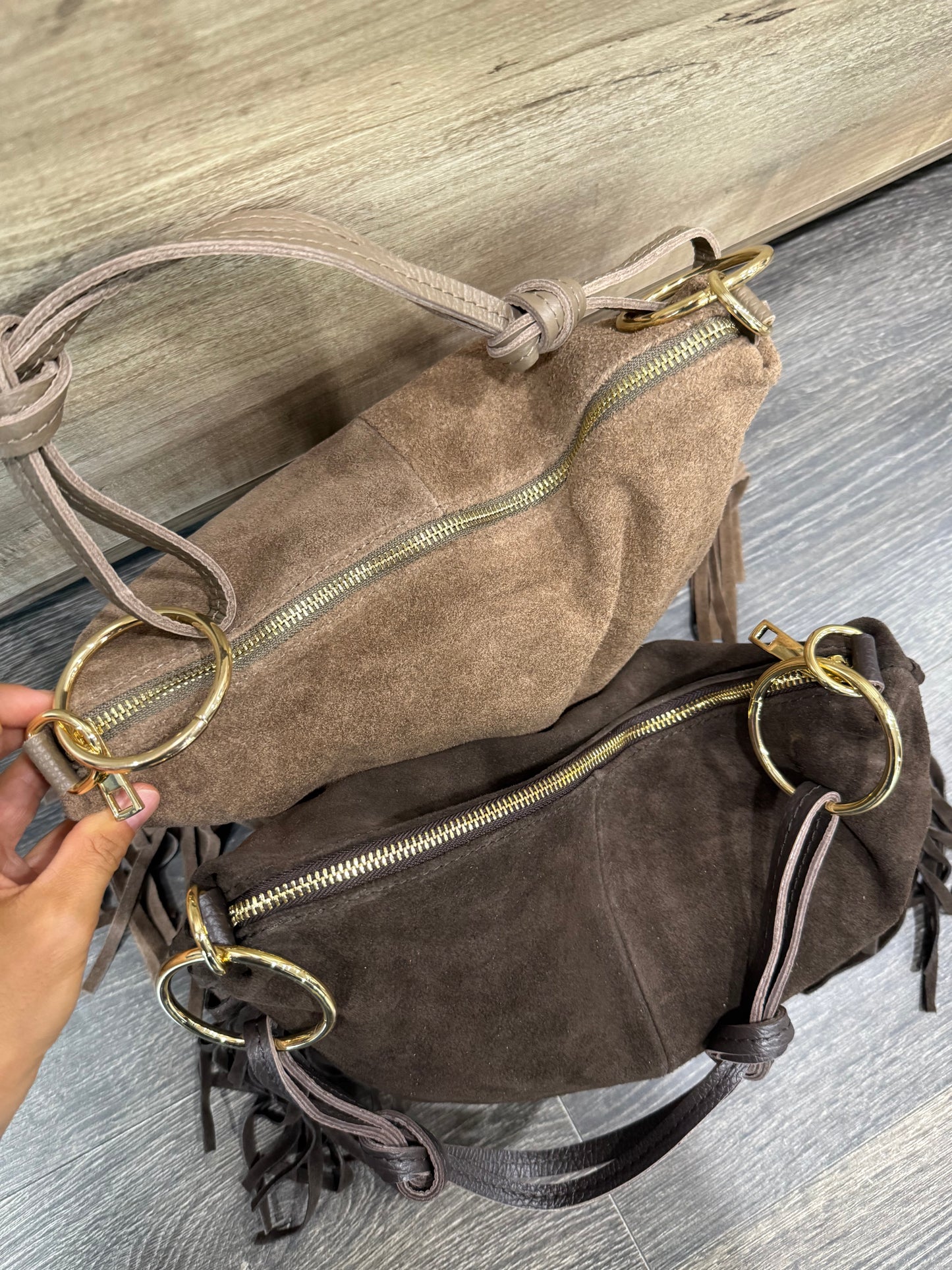Borsa Suede Frange