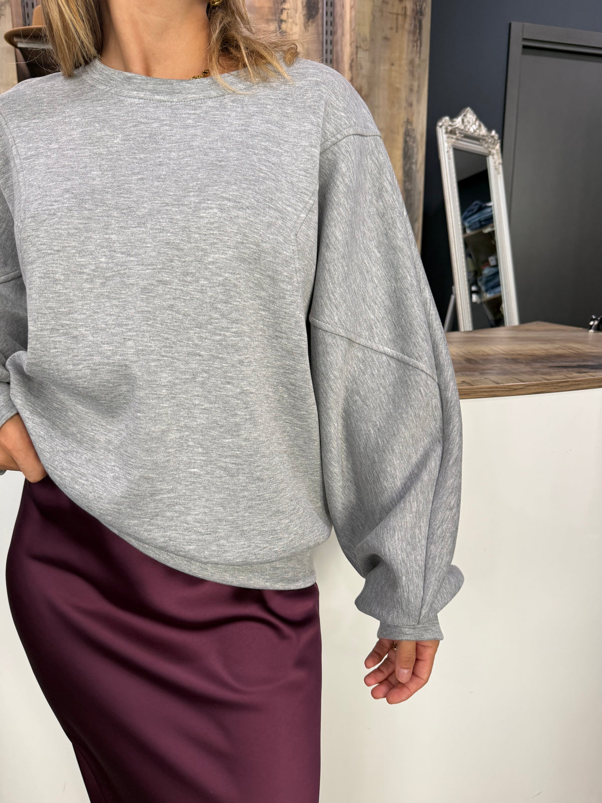 Felpa oversize Grigia