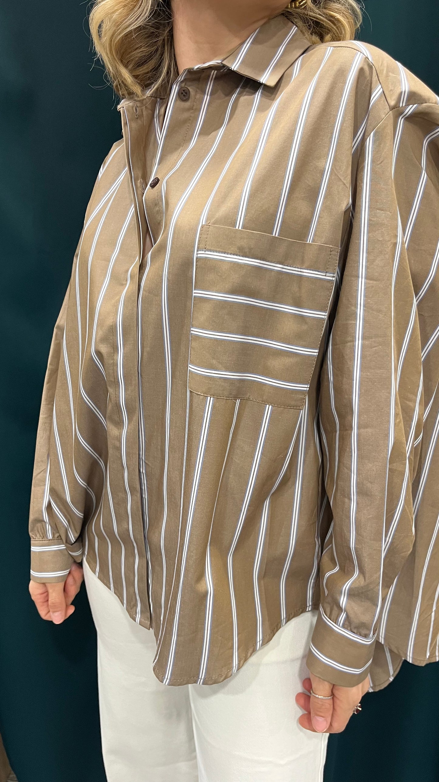 Camicia Oversize Righe