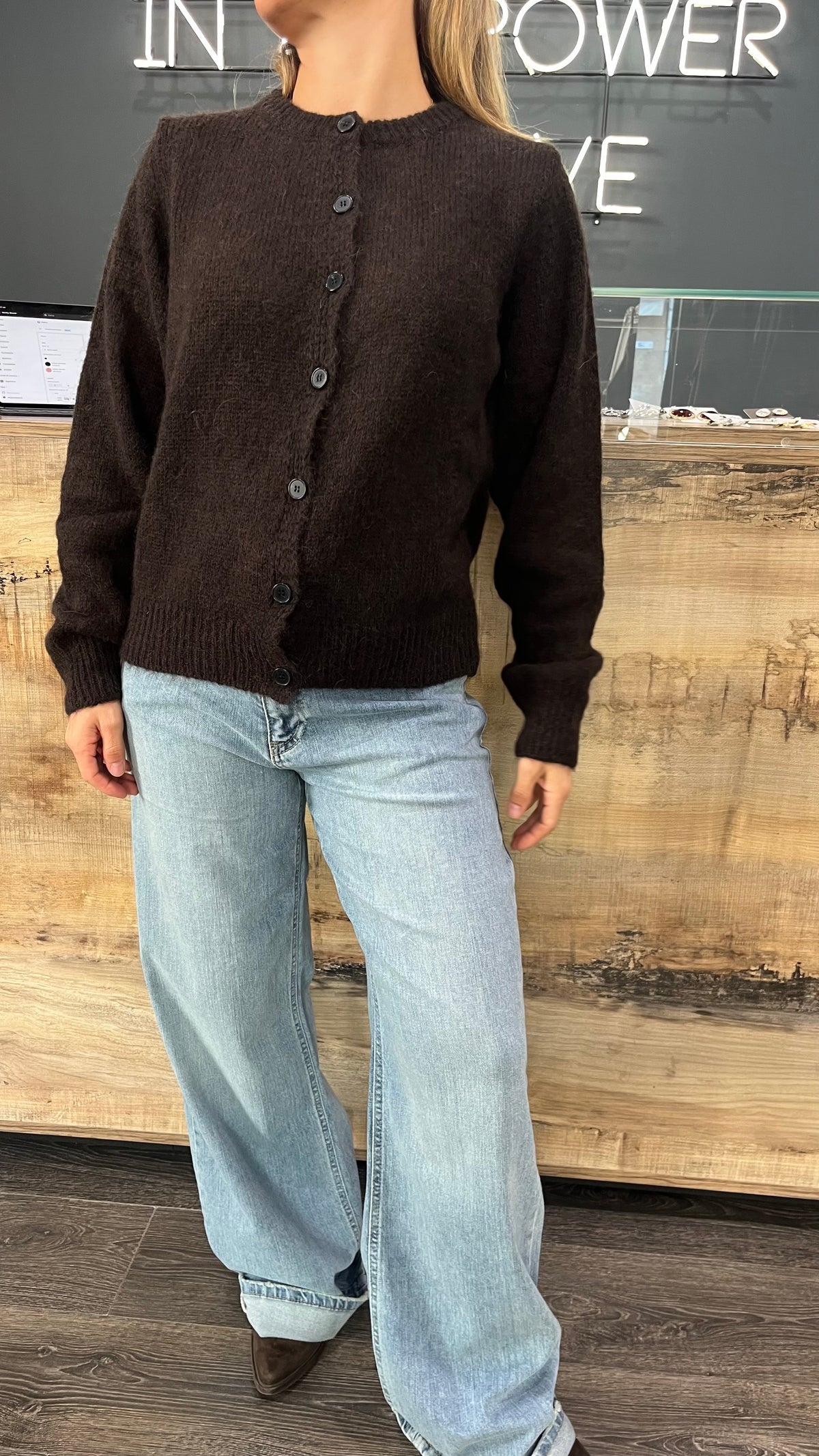 Cardigan Vicolo Moro in Alpaca e Lana