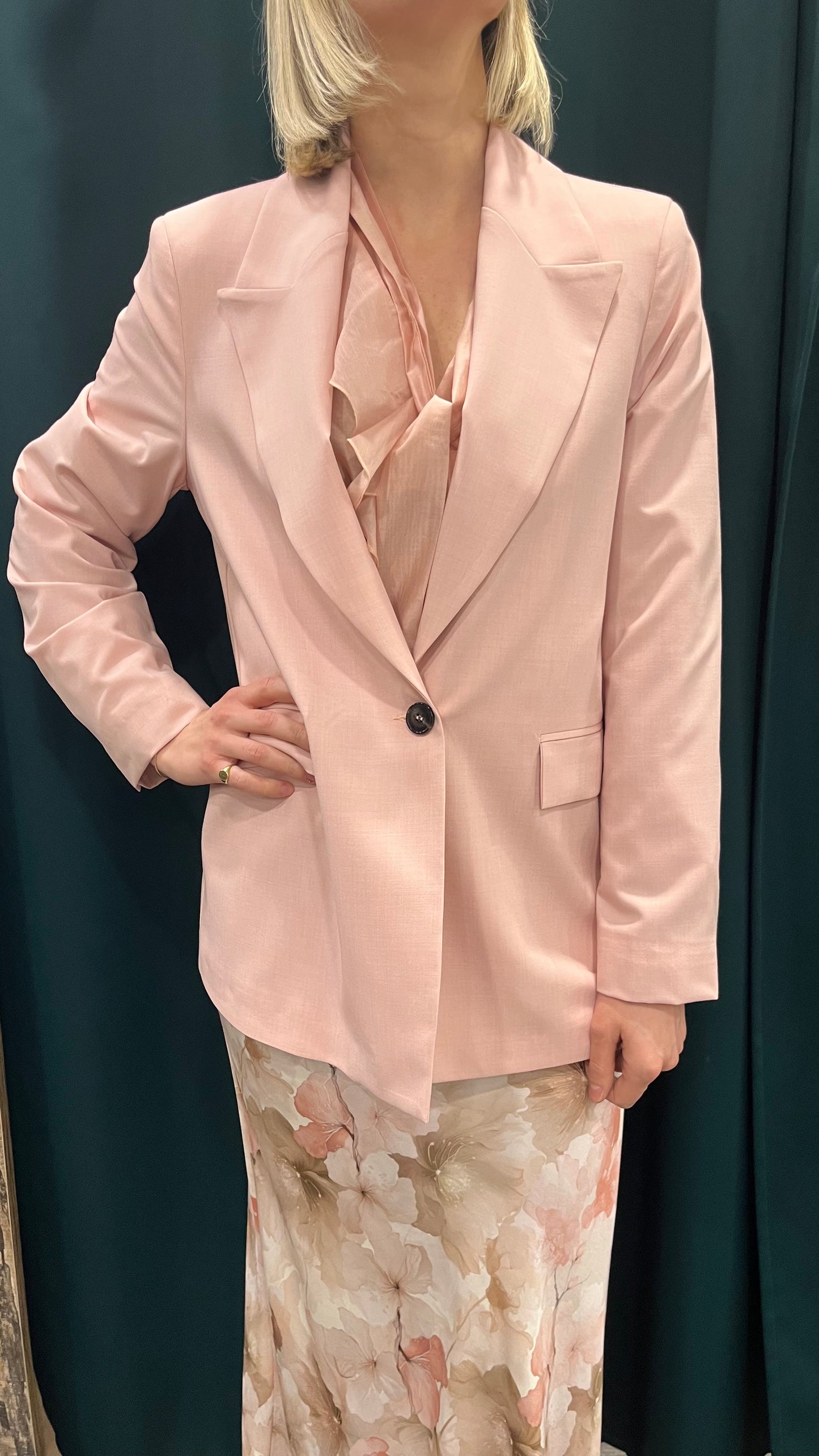 Giacca leggera oversize rosa