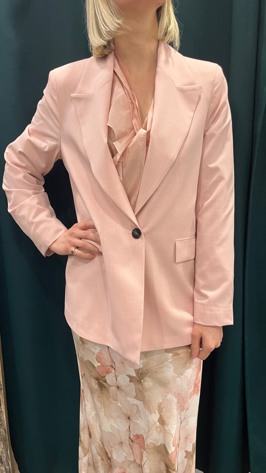 Giacca leggera oversize rosa