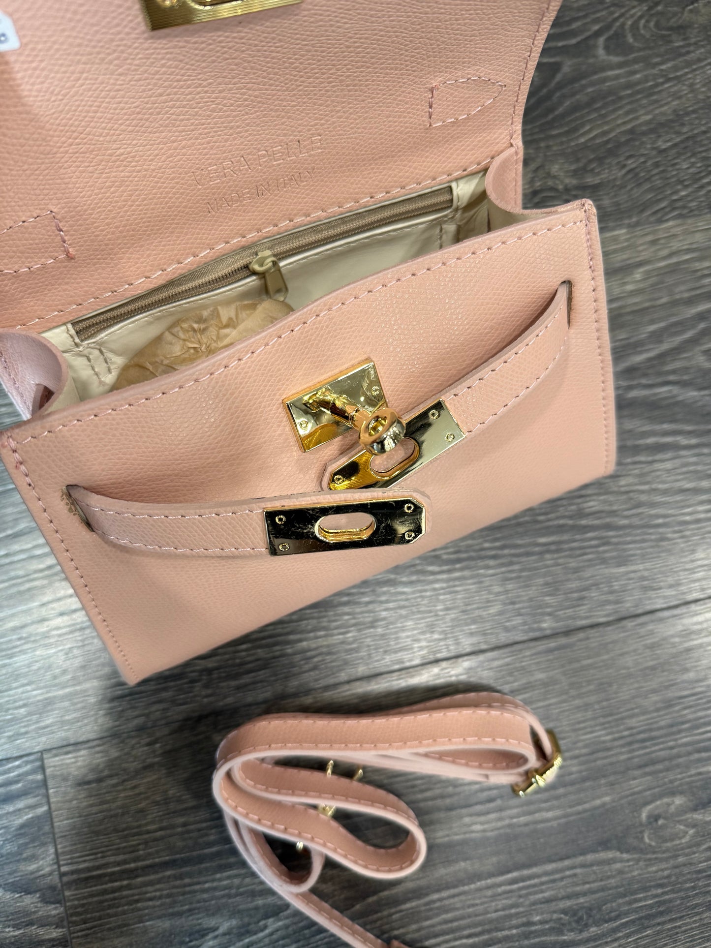 Mini Borsa in Pelle Rosa