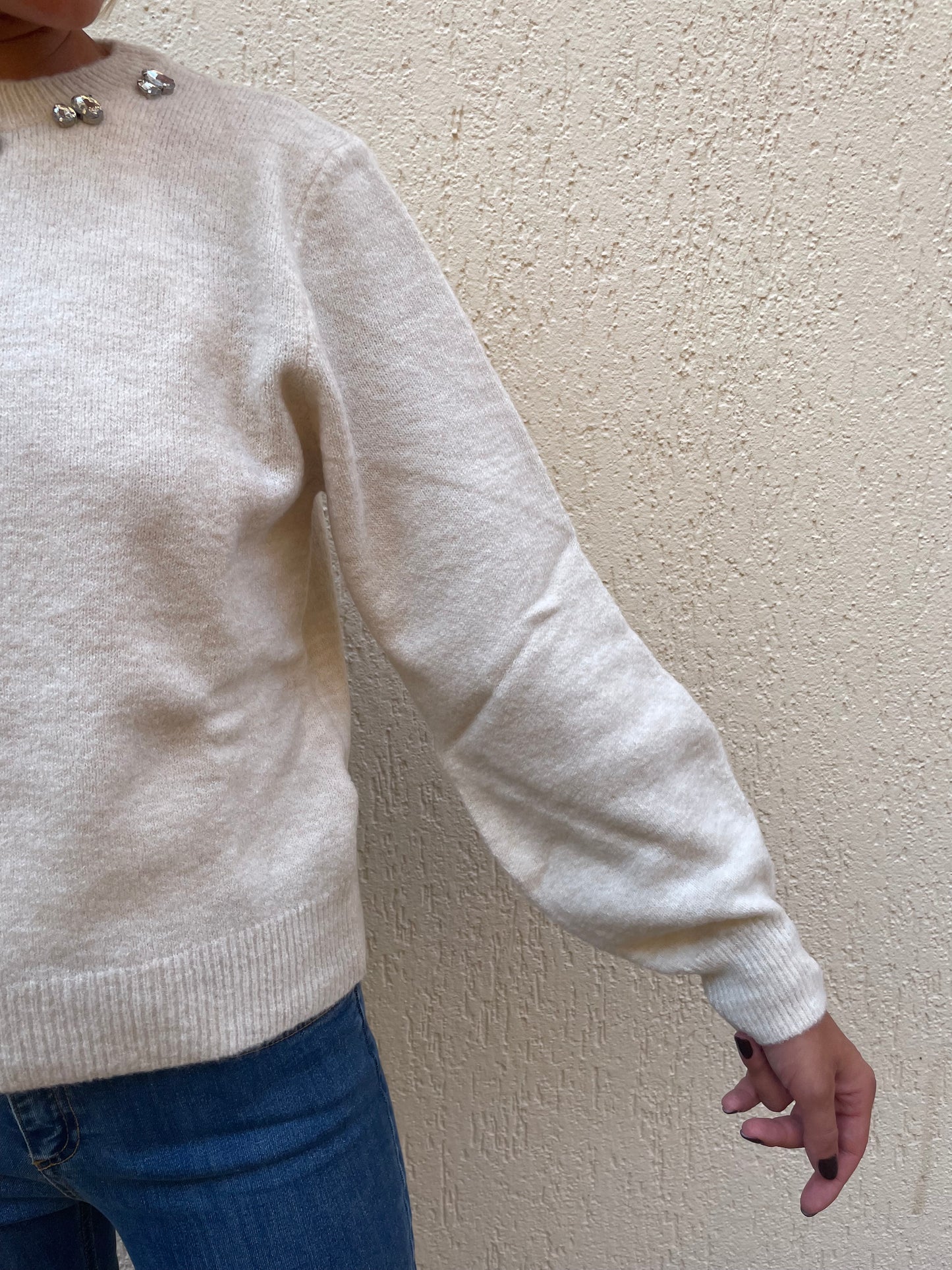 Maglione Kontatto Con Pietre in Vari Colori