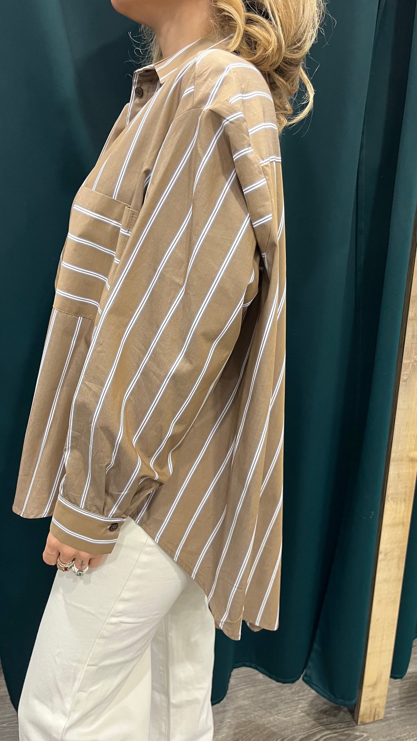 Camicia Oversize Righe
