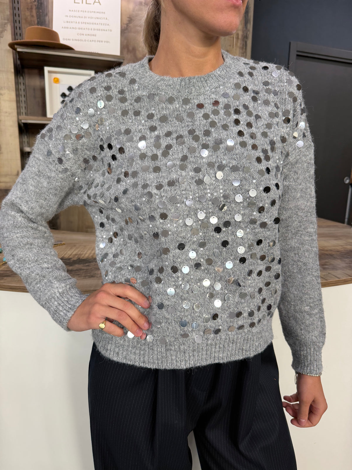 Maglione Paillettes