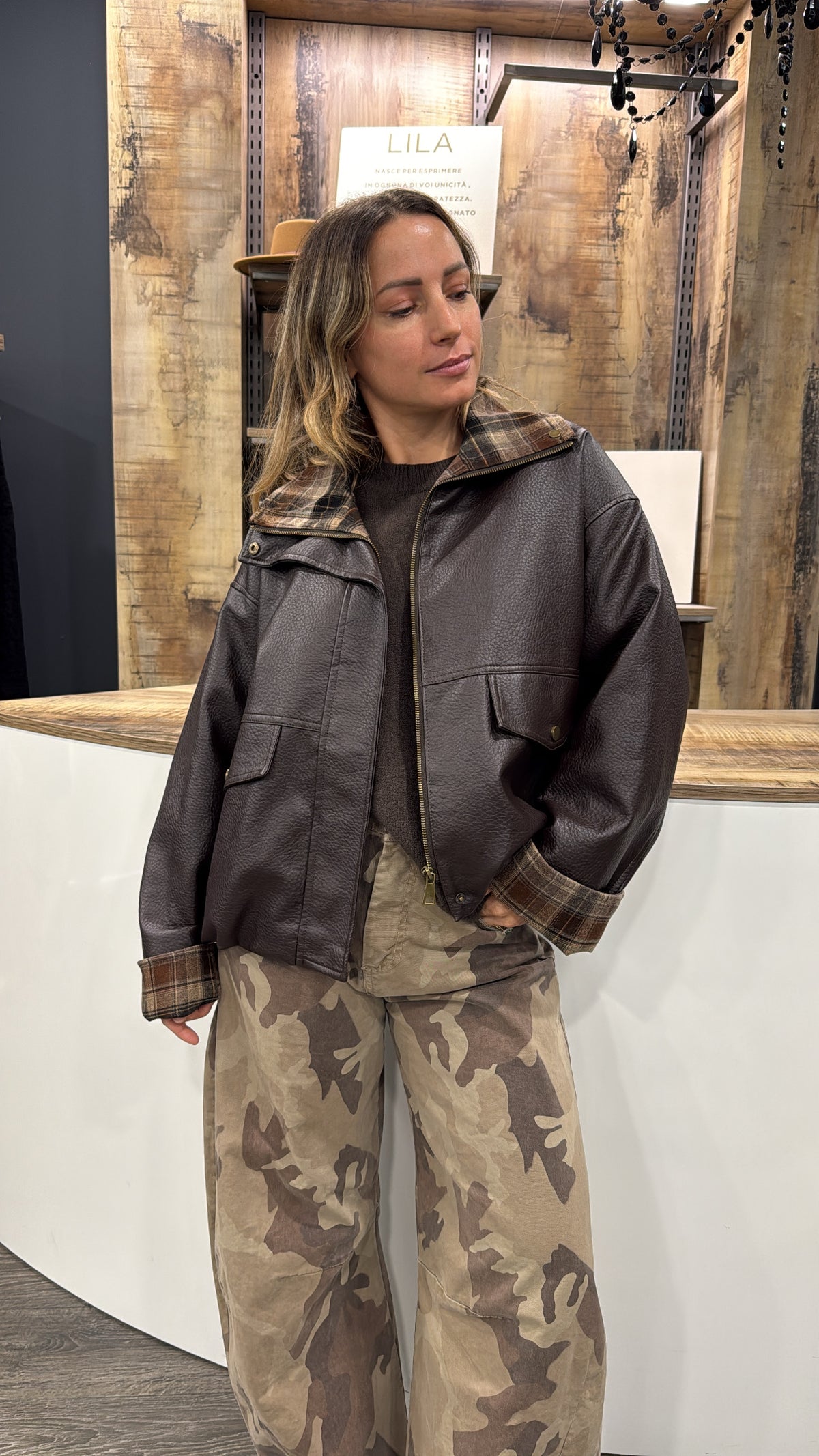 Giubbino Ecopelle Dixie