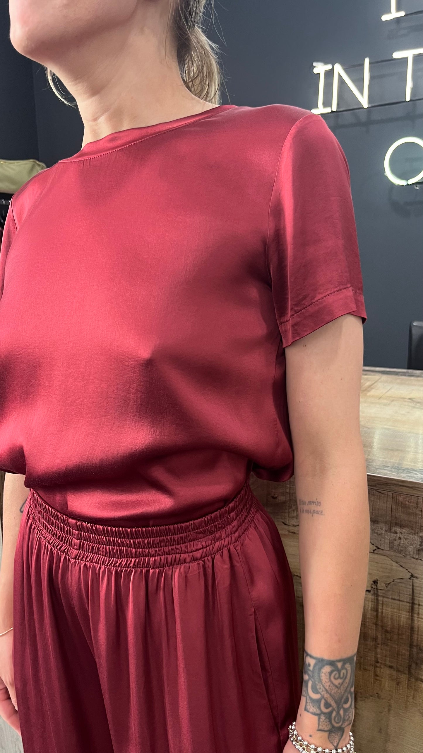T-shirt Viscosa Vicolo Bordeaux