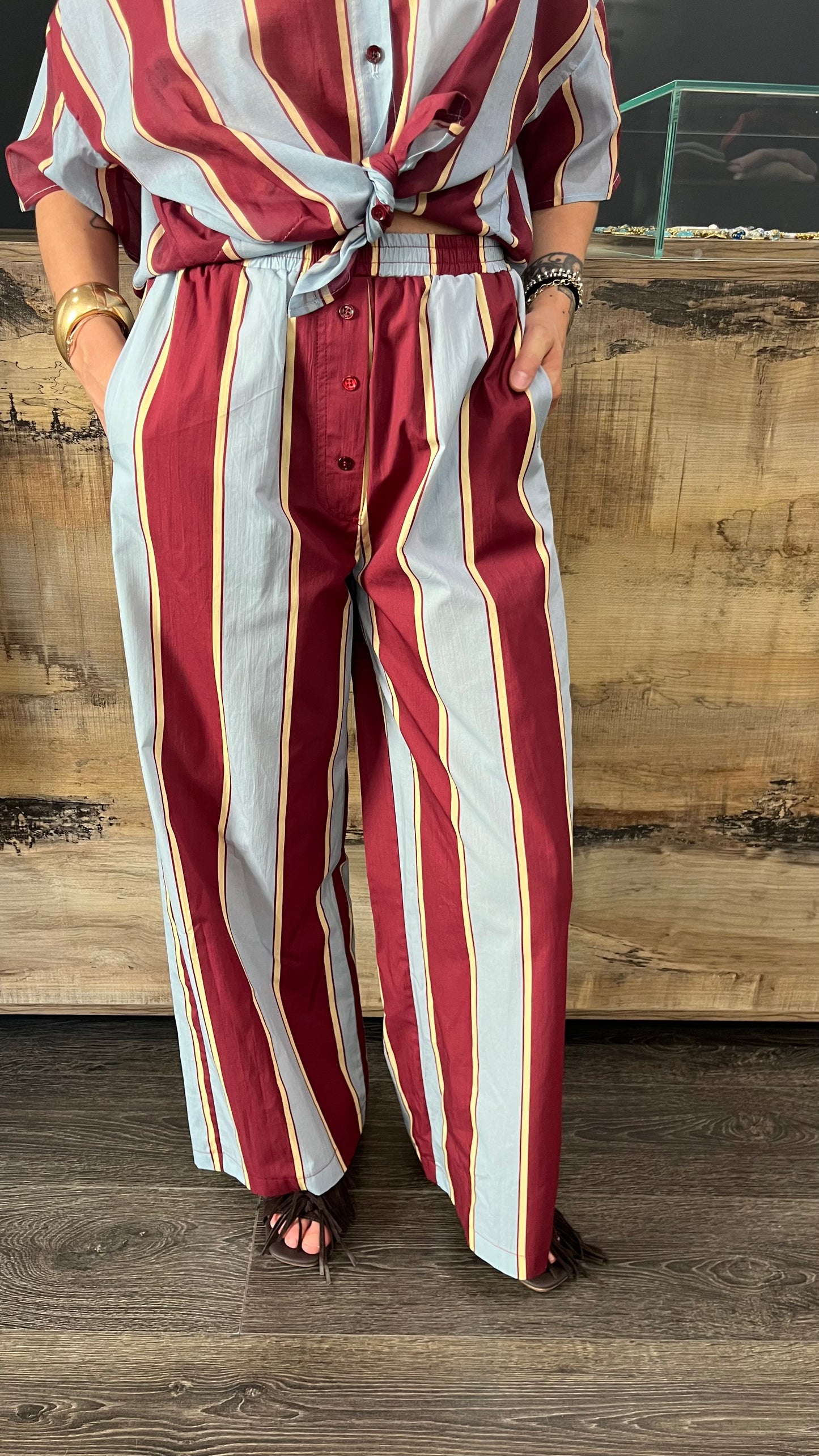 Pantaloni Vicolo Righe