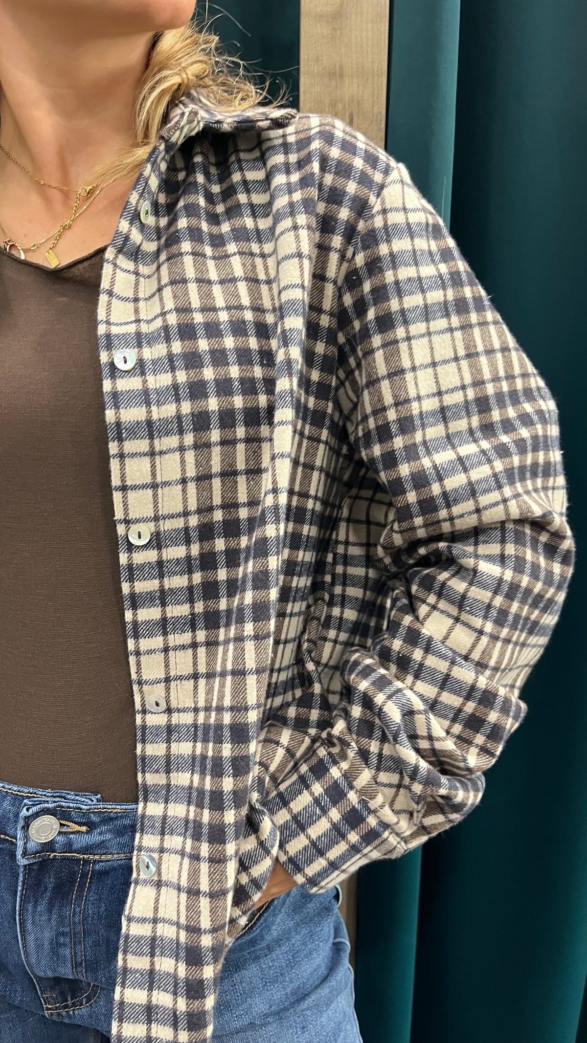 Camicia Quadri Blu Moro