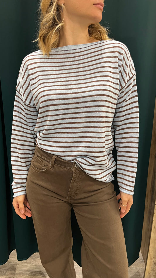 Maglione Righe Lurex