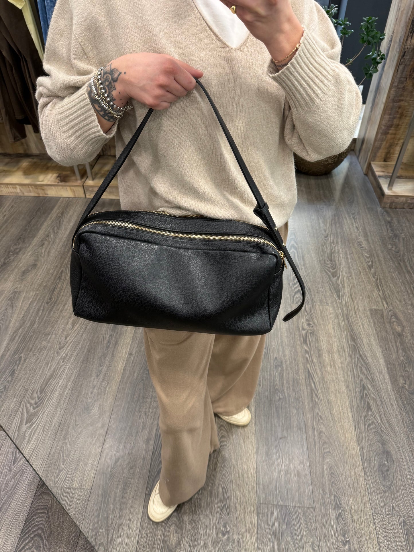 Borsa in Pelle Nero