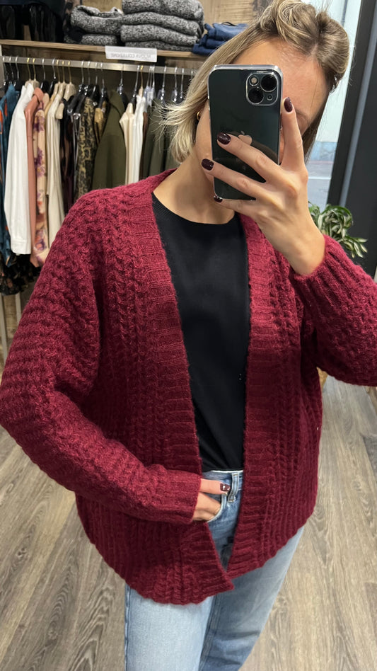 Cardigan Bordeaux